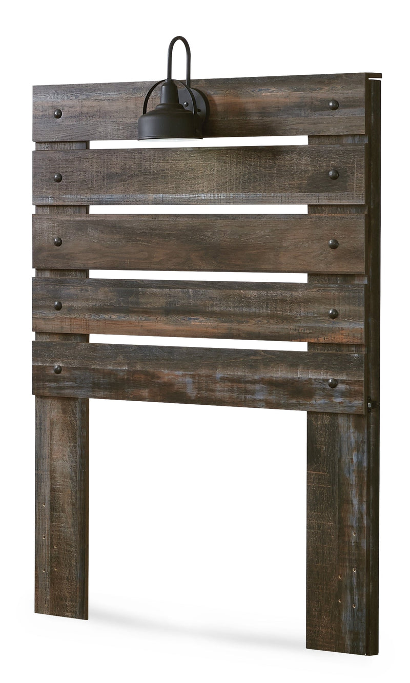 Drystan Twin Panel Headboard Bed with Mirrored Dresser and 2 Nightstands in Multi from Ashley - Lara Furniture