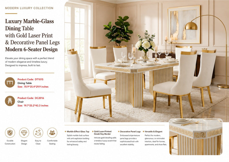DT1015 – Dining Table 70.9"×35.4"×29.9" - 210000007895