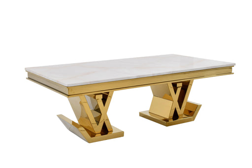 DT2000G-LV 78.7 x 39.4 x 29.5 inches Stainless Steel Dining Table - 210000007503
