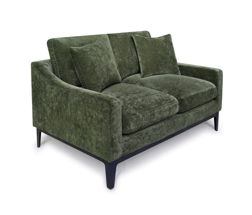 Duarte Transitional Upholstered Loveseat with Reversible Cushions Dark Moss - 511385
