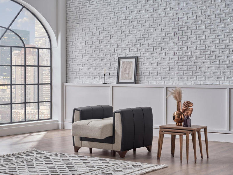 Dublin Boss Cream 3-Seat Sleeper Sofa from Bellona - Lara Furniture
