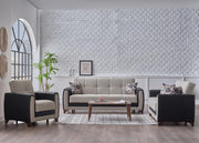 Dublin Boss Cream 3-Seat Sleeper Sofa from Bellona - Lara Furniture