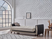 Dublin Boss Cream 3-Seat Sleeper Sofa from Bellona - Lara Furniture