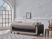 Dublin Boss Cream 3-Seat Sleeper Sofa from Bellona - Lara Furniture