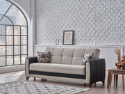 Dublin Boss Cream 3-Seat Sleeper Sofa from Bellona - Lara Furniture
