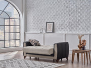 Dublin Boss Cream 3-Seat Sleeper Sofa from Bellona - Lara Furniture