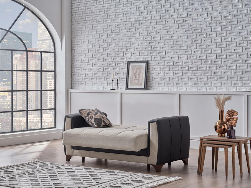 Dublin Boss Cream 3-Seat Sleeper Sofa from Bellona - Lara Furniture