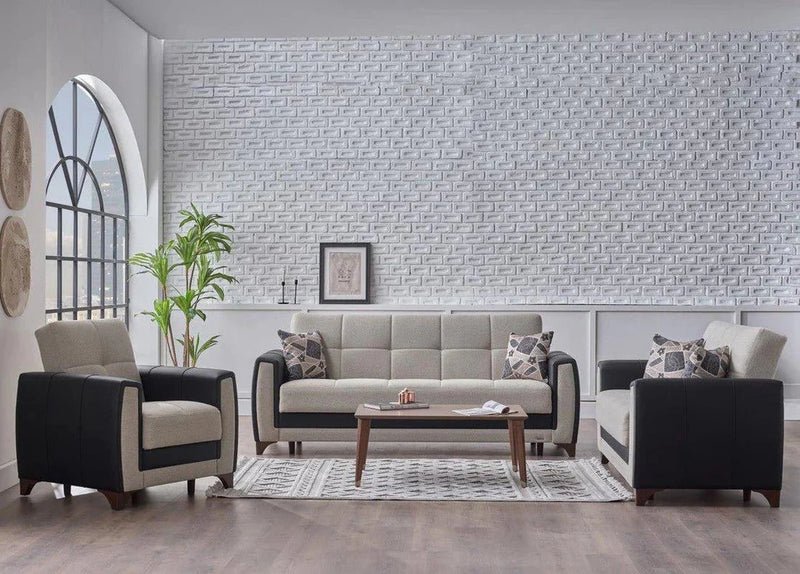 Dublin Sleeper (Boss Cream) Living Room Set - Lara FurnitureLiving Room Set