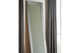 Duka Silver Finish Floor Mirror - Gate FurnitureMirror