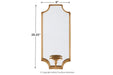 Dumi Gold Finish Wall Sconce - Gate FurnitureSconce