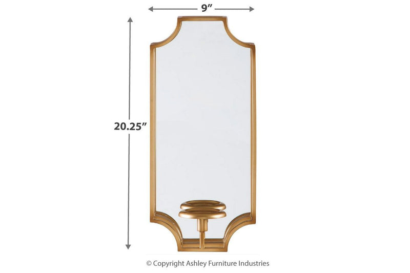 Dumi Gold Finish Wall Sconce - Lara FurnitureSconce