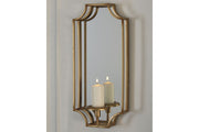 Dumi Gold Finish Wall Sconce - Lara FurnitureSconce