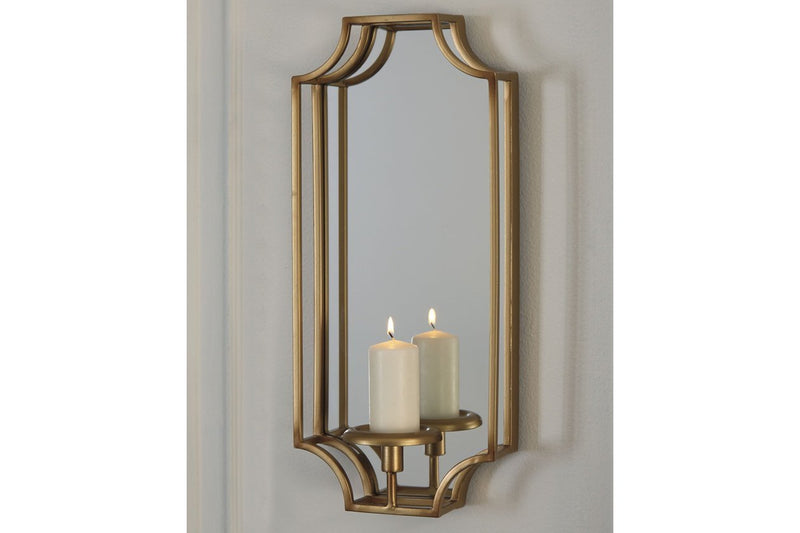 Dumi Gold Finish Wall Sconce - Lara FurnitureSconce