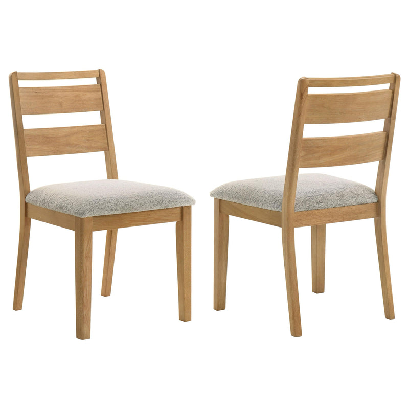 Duncan Ladder Back Dining Side Chair Washed Oak (Set of 2) - 193652