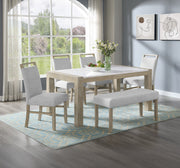 Dune Light Gray Genuine Marble Dining Set - Lara FurnitureDining Room Set