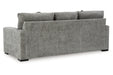 Dunmor Graphite Sofa, Loveseat, Oversized Chair and Ottoman - Gate FurnitureSectional