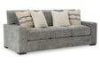 Dunmor Graphite Sofa, Loveseat, Oversized Chair and Ottoman - Gate FurnitureSectional