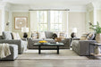 Dunmor Graphite Sofa, Loveseat, Oversized Chair and Ottoman - Gate FurnitureSectional