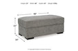 Dunmor Graphite Sofa, Loveseat, Oversized Chair and Ottoman - Gate FurnitureSectional