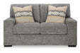Dunmor Graphite Sofa, Loveseat, Oversized Chair and Ottoman - Gate FurnitureSectional