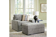 Dunmor Graphite Sofa, Loveseat, Oversized Chair and Ottoman - Gate FurnitureSectional