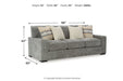 Dunmor Graphite Sofa, Loveseat, Oversized Chair and Ottoman - Gate FurnitureSectional