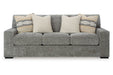 Dunmor Graphite Sofa, Loveseat, Oversized Chair and Ottoman - Gate FurnitureSectional