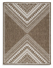 Dunsler Brown/Cream 5' x 7' Rug - R900012