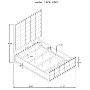 Durango 4-piece Eastern King Bedroom Set Taupe Oak - 223271KE-S4
