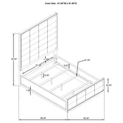 Durango 4-piece Queen Bedroom Set Taupe Oak - 223271Q-S4
