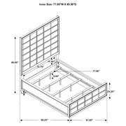 Durango 5-piece California King Bedroom Set Peppercorn - 223261KW-S5