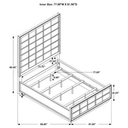 Durango 5-piece Eastern King Bedroom Set Smoked Peppercorn - 223261KE-S5
