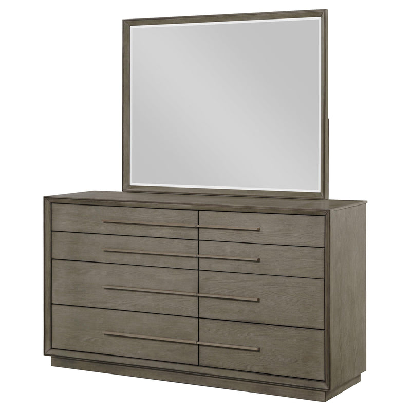 Durango 8-drawer Dresser and Mirror Taupe Oak - 223273M
