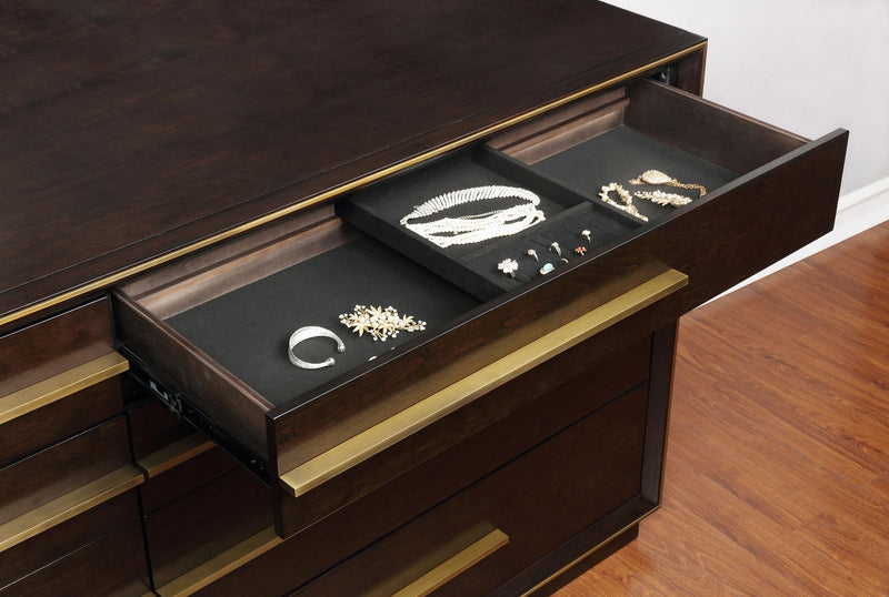 Durango 8-drawer Dresser with Mirror Smoked Peppercorn - 223263M