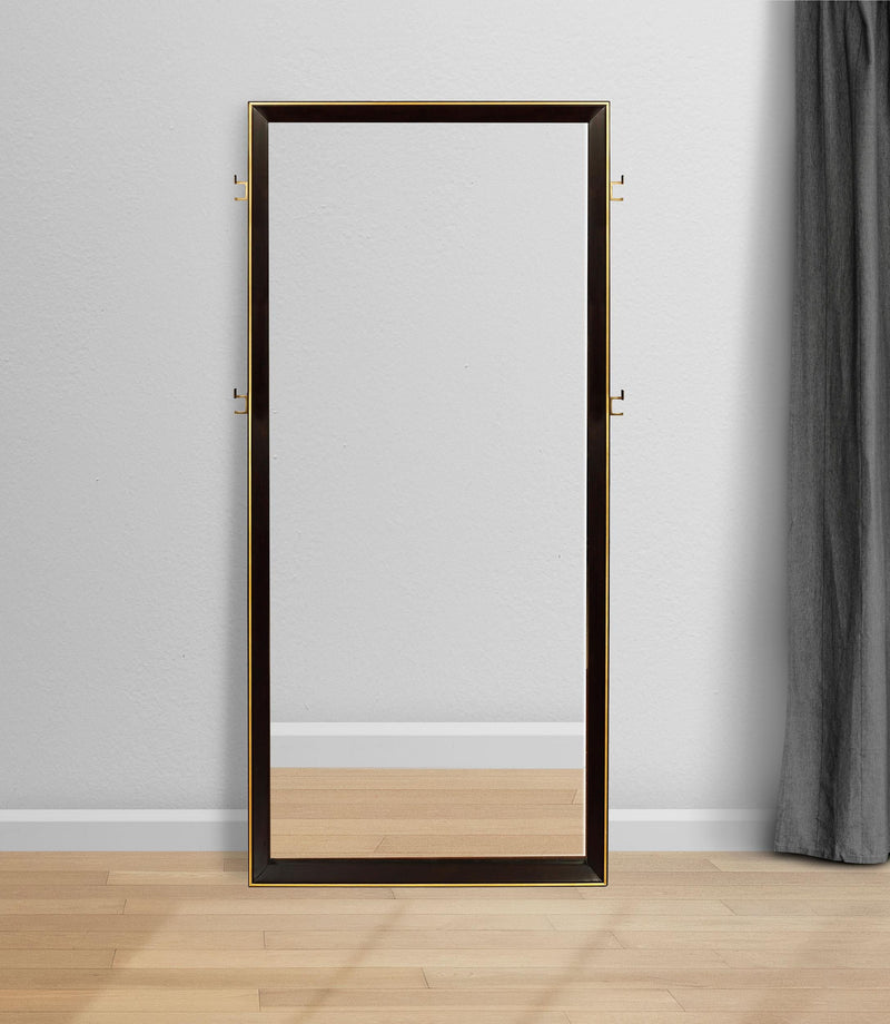 Durango 80-inch Standing Floor Mirror Smoked Peppercorn - 223270