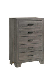 Durham - 5 Drawers Gray Chest - B373-C
