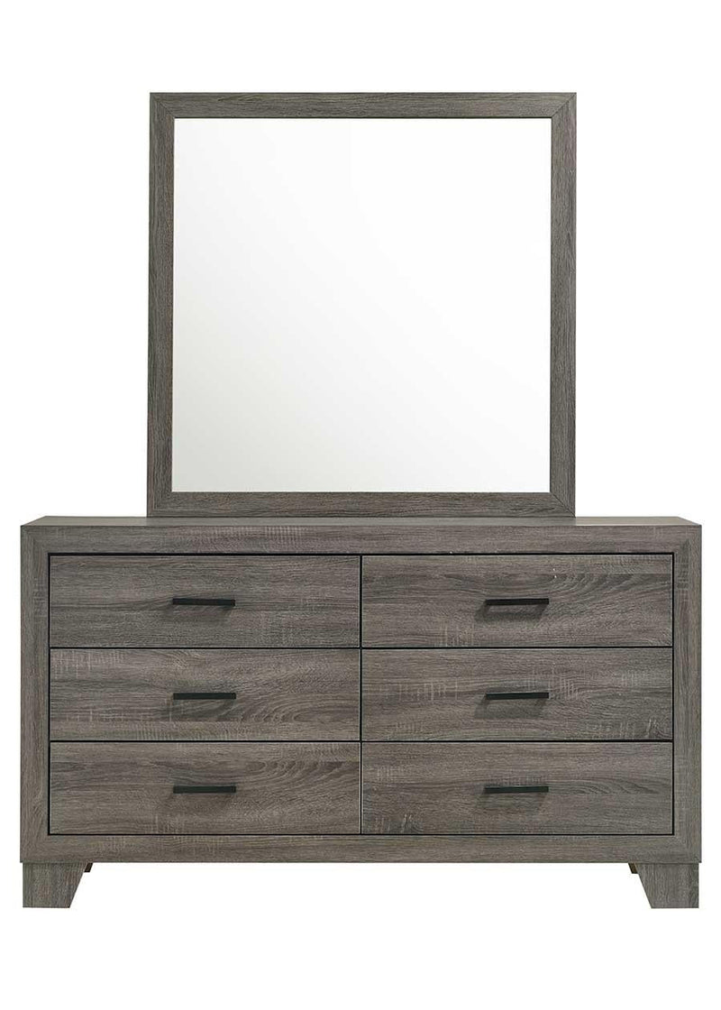Durham - 6 Drawers Gray Dresser - B373-D