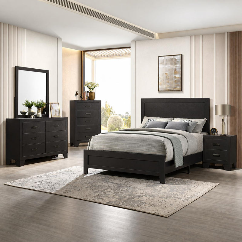 Durham - Espresso Panel Full Bed, Dresser, Mirror, Chest, Nightstand - B371-FDMCN