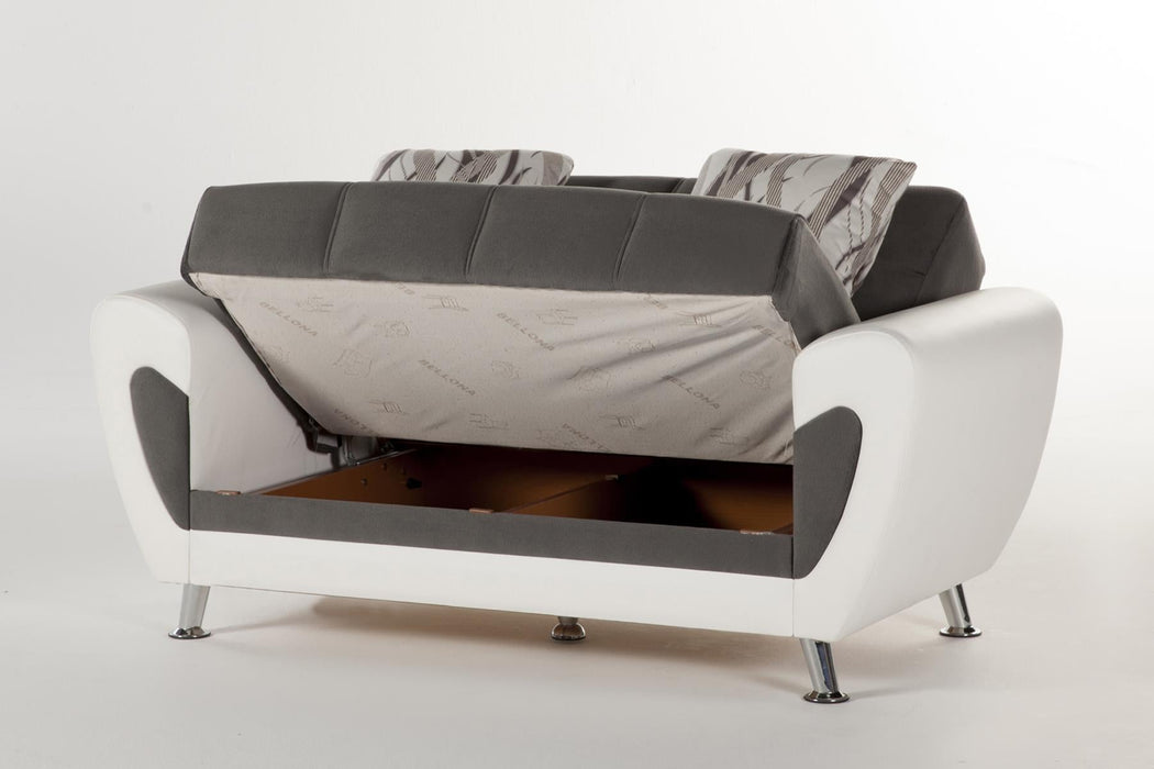 Duru 3 Seat Sleeper (Plato Dark Gray) - Gate FurnitureSleeper Sofa