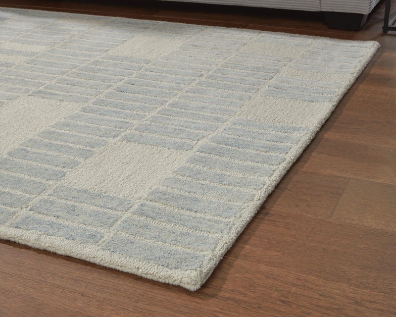 Dylanton Ivory/Blue 7'8" x 10' Area Rug - R407811