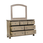 Bethel Wire Brushed Gray Sleigh Storage Platform Bedroom Set - Lara FurnitureBedroom Set