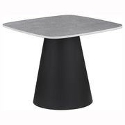 Eason 2-piece Cocktail Coffee Table Set Concrete and Black - 703500