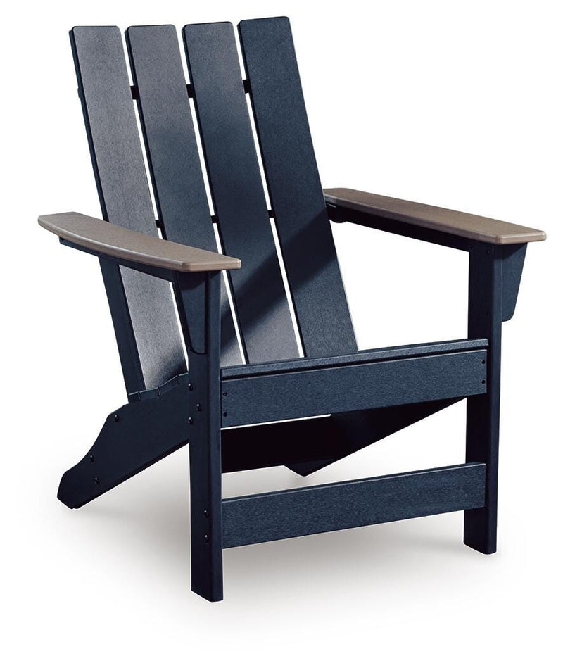East Beach Navy Blue/Driftwood Adirondack Chair - PCP587-898