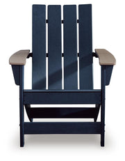 East Beach Navy Blue/Driftwood Adirondack Chair - PCP587-898
