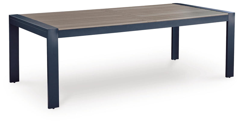 East Beach Navy Blue/Driftwood Outdoor Dining Table - PCP587-625
