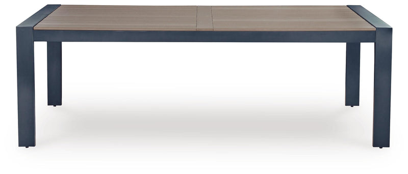 East Beach Navy Blue/Driftwood Outdoor Dining Table - PCP587-625