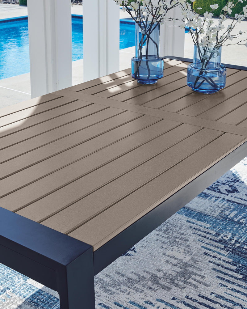 East Beach Navy Blue/Driftwood Outdoor Dining Table - PCP587-625