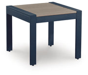 East Beach Navy Blue/Driftwood Outdoor End Table - PCP587-703