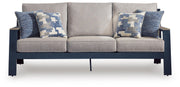 East Beach Navy Blue/Driftwood Outdoor Sofa with Cushion - PCP587-838