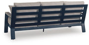 East Beach Navy Blue/Driftwood Outdoor Sofa with Cushion - PCP587-838